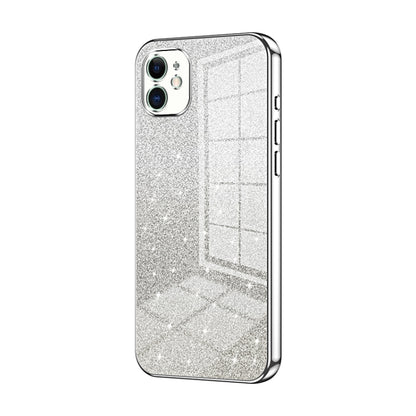 Gradient Glitter Powder Electroplated Phone Case, For iPhone 11 Pro Max, For iPhone 11, For iPhone 11 Pro