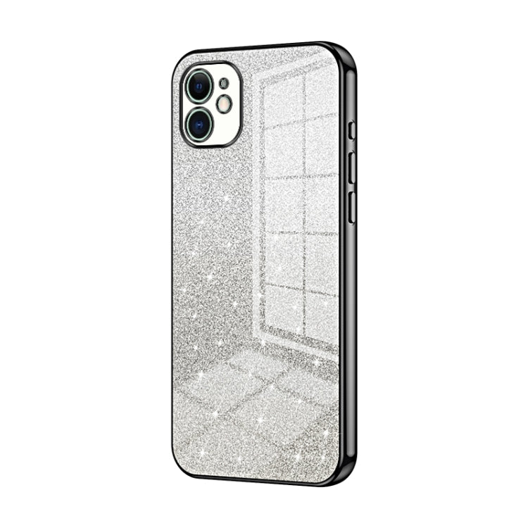 Gradient Glitter Powder Electroplated Phone Case, For iPhone 11 Pro Max, For iPhone 11, For iPhone 11 Pro