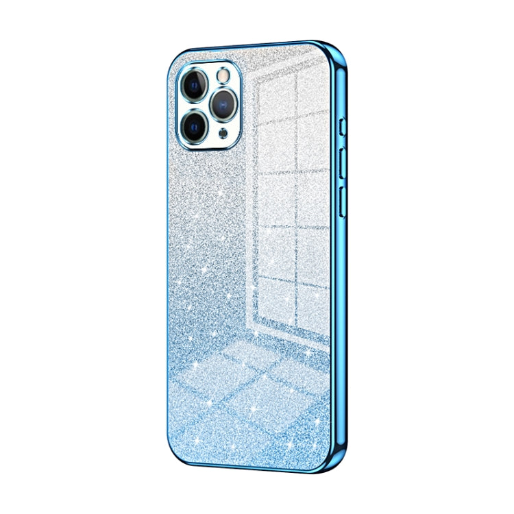 Gradient Glitter Powder Electroplated Phone Case, For iPhone 11 Pro Max, For iPhone 11, For iPhone 11 Pro