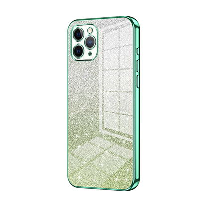 Gradient Glitter Powder Electroplated Phone Case, For iPhone 11 Pro Max, For iPhone 11, For iPhone 11 Pro