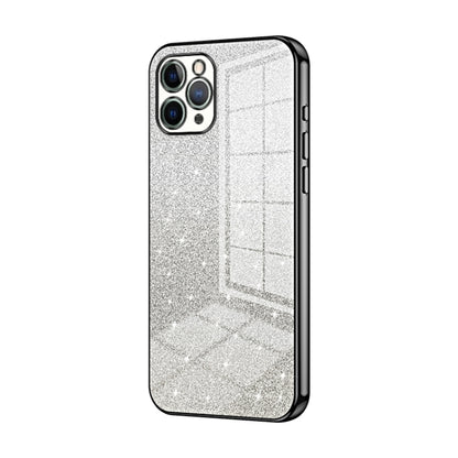 Gradient Glitter Powder Electroplated Phone Case, For iPhone 11 Pro Max, For iPhone 11, For iPhone 11 Pro