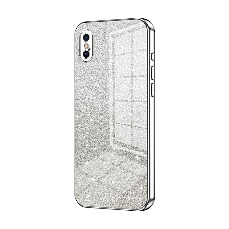 Gradient Glitter Powder Electroplated Phone Case, For iPhone X / XS, For iPhone XR, For iPhone XS Max