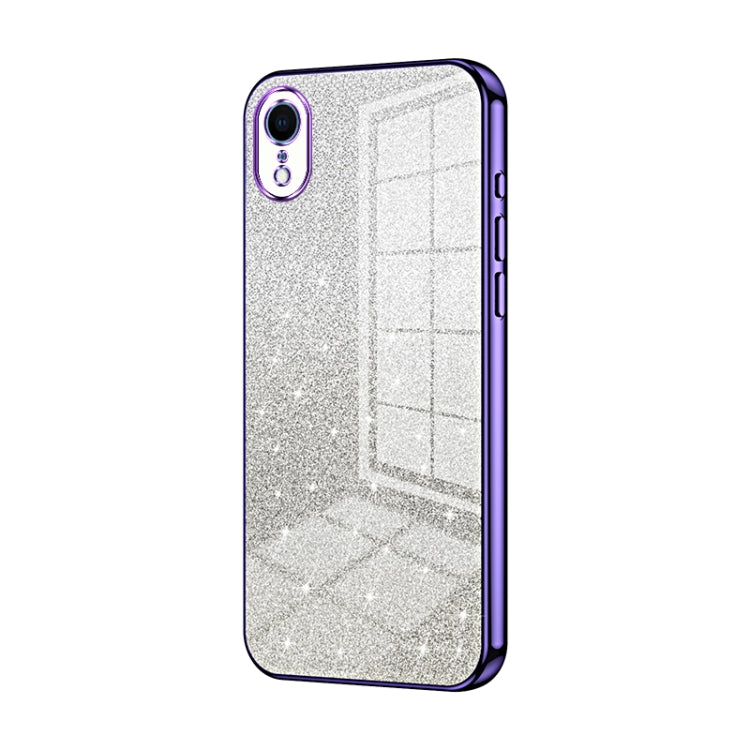 Gradient Glitter Powder Electroplated Phone Case, For iPhone X / XS, For iPhone XR, For iPhone XS Max