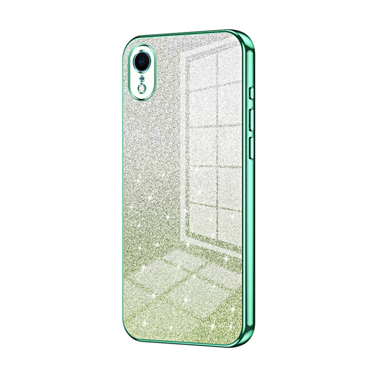 Gradient Glitter Powder Electroplated Phone Case, For iPhone X / XS, For iPhone XR, For iPhone XS Max