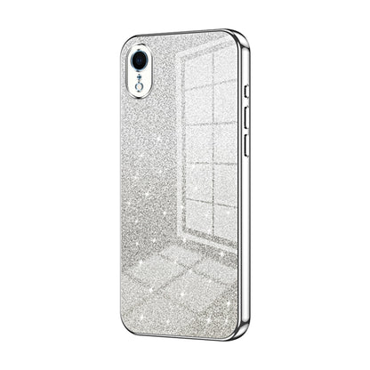 Gradient Glitter Powder Electroplated Phone Case, For iPhone X / XS, For iPhone XR, For iPhone XS Max