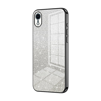 Gradient Glitter Powder Electroplated Phone Case, For iPhone X / XS, For iPhone XR, For iPhone XS Max