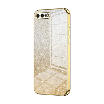 Gradient Glitter Powder Electroplated Phone Case, For iPhone 8 Plus / 7 Plus