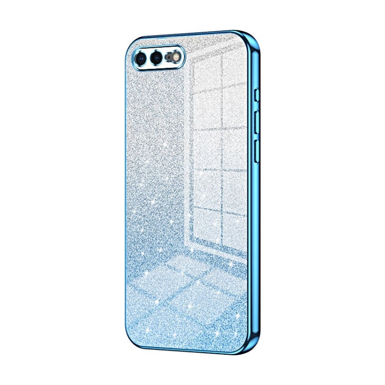 Gradient Glitter Powder Electroplated Phone Case, For iPhone 8 Plus / 7 Plus