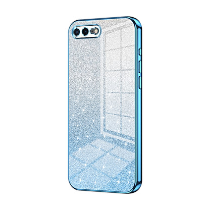 Gradient Glitter Powder Electroplated Phone Case, For iPhone 8 Plus / 7 Plus