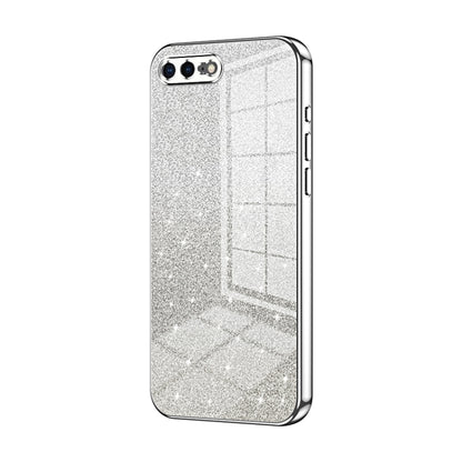 Gradient Glitter Powder Electroplated Phone Case, For iPhone 8 Plus / 7 Plus