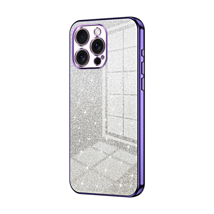 Gradient Glitter Powder Electroplated Phone Case, For iPhone 17, For iPhone Air, For iPhone 16 Pro Max