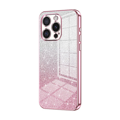 Gradient Glitter Powder Electroplated Phone Case, For iPhone 16 Pro, For iPhone 16 Plus, For iPhone 16
