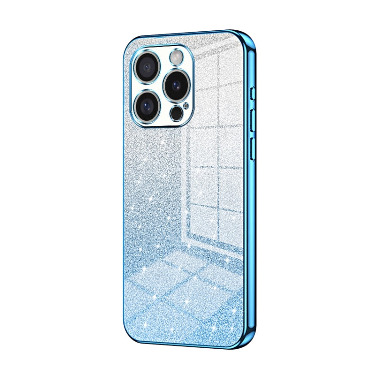 Gradient Glitter Powder Electroplated Phone Case, For iPhone 16 Pro, For iPhone 16 Plus, For iPhone 16
