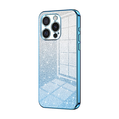 Gradient Glitter Powder Electroplated Phone Case, For iPhone 16 Pro, For iPhone 16 Plus, For iPhone 16