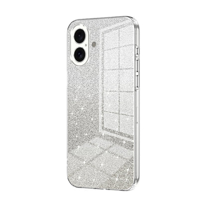 Gradient Glitter Powder Electroplated Phone Case, For iPhone 16 Pro, For iPhone 16 Plus, For iPhone 16