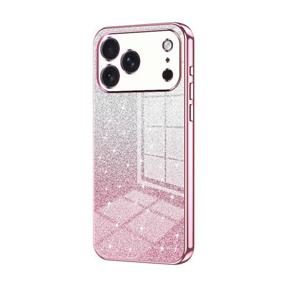 Gradient Glitter Powder Electroplated Phone Case, For iPhone 17e / 16e, For iPhone 17 Pro Max, For iPhone 17 Pro