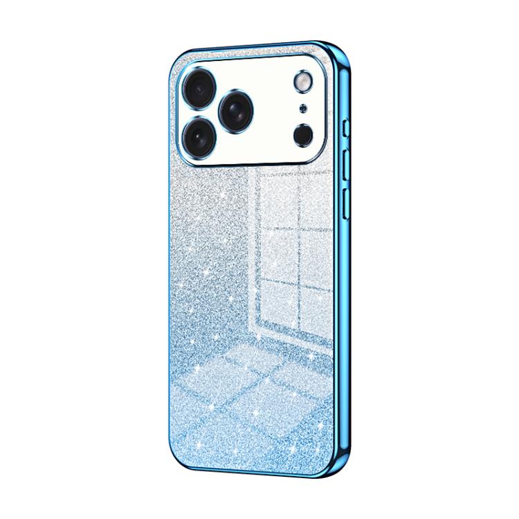 Gradient Glitter Powder Electroplated Phone Case, For iPhone 17e / 16e, For iPhone 17 Pro Max, For iPhone 17 Pro