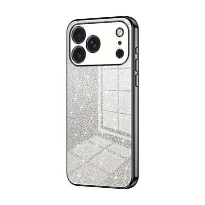 Gradient Glitter Powder Electroplated Phone Case, For iPhone 17e / 16e, For iPhone 17 Pro Max, For iPhone 17 Pro