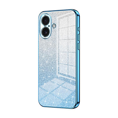 Gradient Glitter Powder Electroplated Phone Case, For iPhone 17, For iPhone Air, For iPhone 16 Pro Max