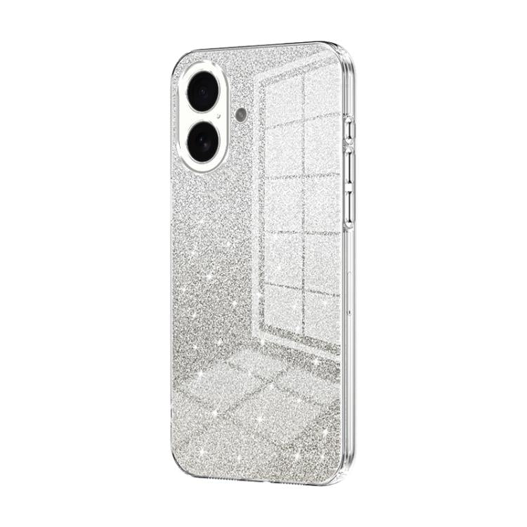 Gradient Glitter Powder Electroplated Phone Case, For iPhone 17, For iPhone Air, For iPhone 16 Pro Max