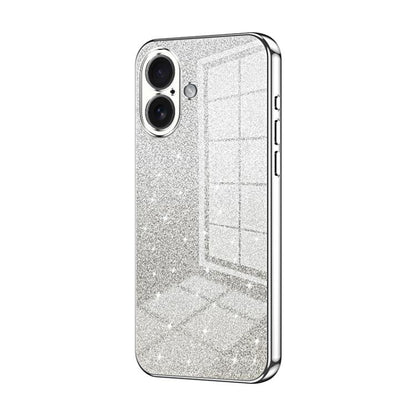 Gradient Glitter Powder Electroplated Phone Case, For iPhone 17, For iPhone Air, For iPhone 16 Pro Max