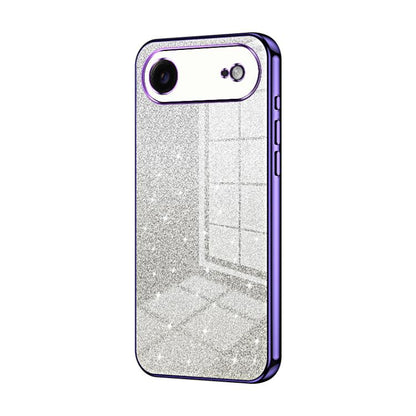Gradient Glitter Powder Electroplated Phone Case, For iPhone 17, For iPhone Air, For iPhone 16 Pro Max
