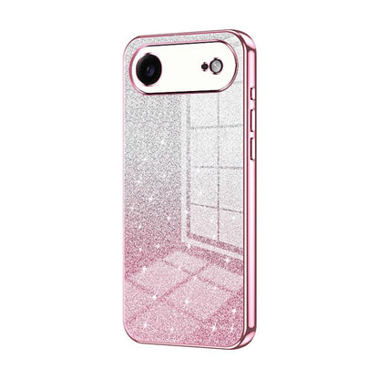 Gradient Glitter Powder Electroplated Phone Case, For iPhone 17, For iPhone Air, For iPhone 16 Pro Max