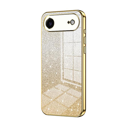 Gradient Glitter Powder Electroplated Phone Case, For iPhone 17, For iPhone Air, For iPhone 16 Pro Max