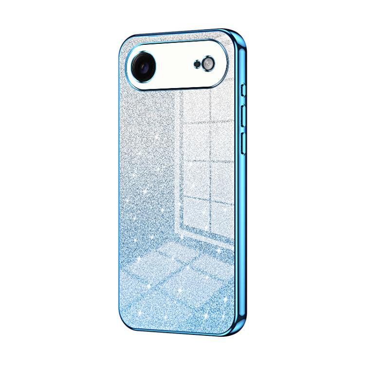 Gradient Glitter Powder Electroplated Phone Case, For iPhone 17, For iPhone Air, For iPhone 16 Pro Max