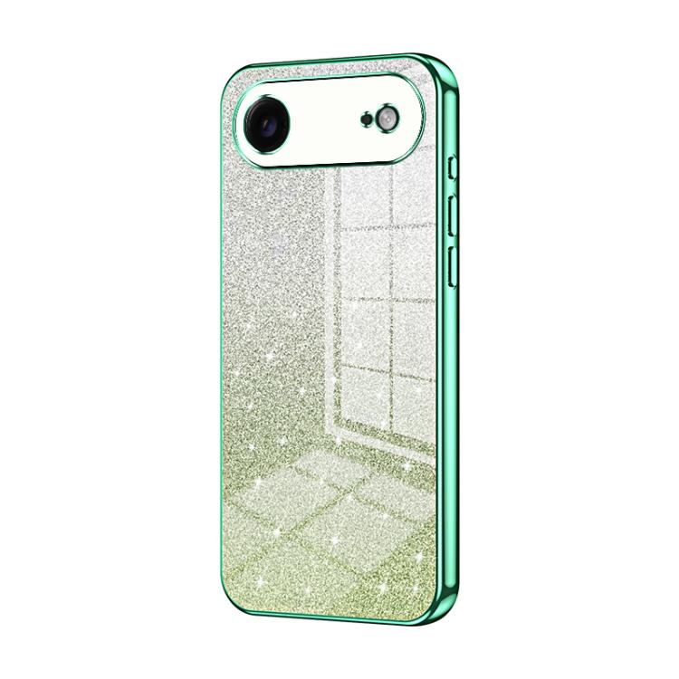Gradient Glitter Powder Electroplated Phone Case, For iPhone 17, For iPhone Air, For iPhone 16 Pro Max
