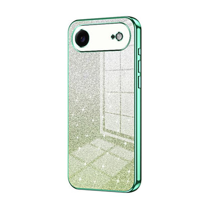 Gradient Glitter Powder Electroplated Phone Case, For iPhone 17, For iPhone Air, For iPhone 16 Pro Max