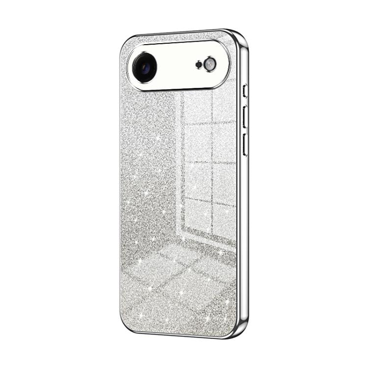 Gradient Glitter Powder Electroplated Phone Case, For iPhone 17, For iPhone Air, For iPhone 16 Pro Max