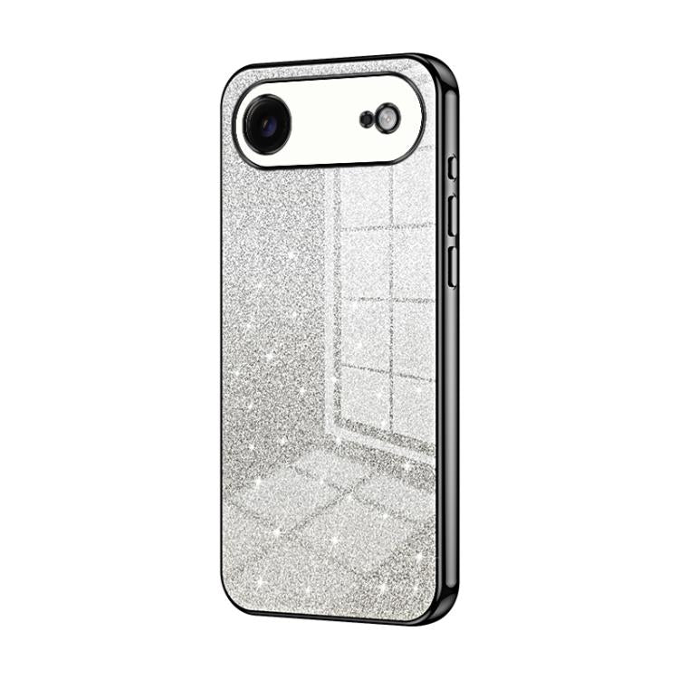 Gradient Glitter Powder Electroplated Phone Case, For iPhone 17, For iPhone Air, For iPhone 16 Pro Max