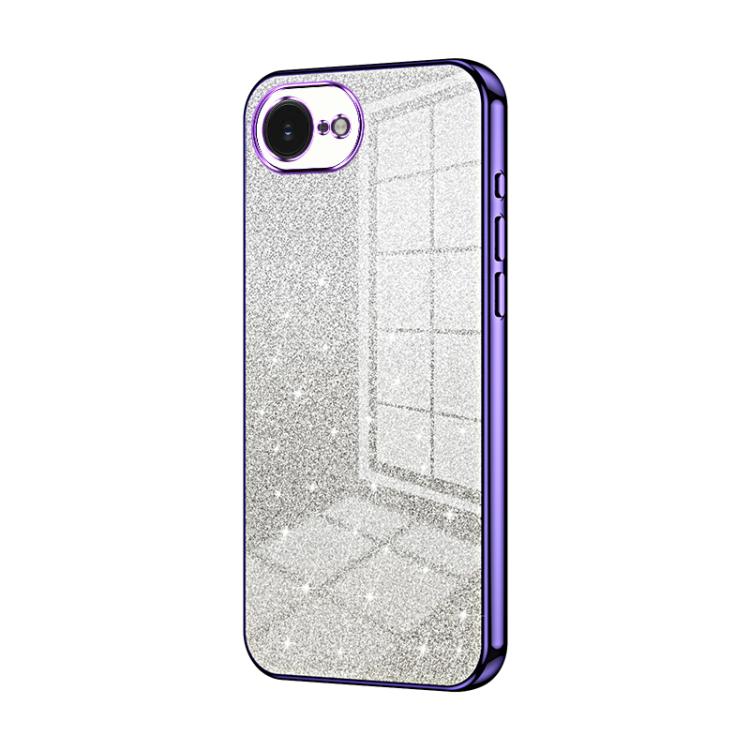 Gradient Glitter Powder Electroplated Phone Case, For iPhone 17e / 16e, For iPhone 17 Pro Max, For iPhone 17 Pro