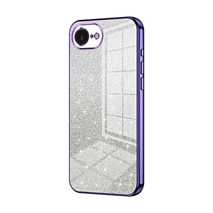 Gradient Glitter Powder Electroplated Phone Case, For iPhone 17e / 16e, For iPhone 17 Pro Max, For iPhone 17 Pro