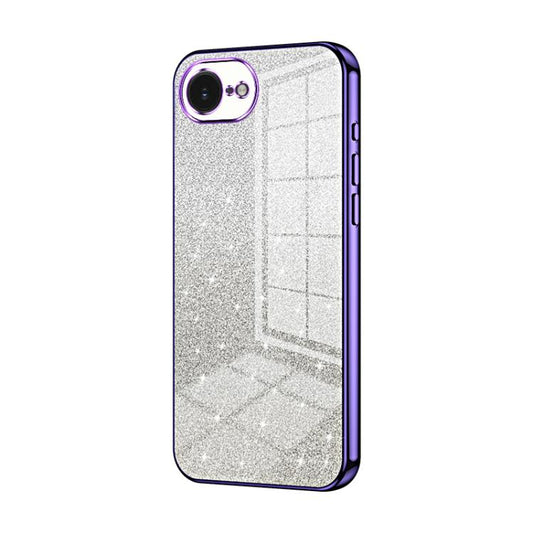 Gradient Glitter Powder Electroplated Phone Case, For iPhone 17e / 16e, For iPhone 17 Pro Max, For iPhone 17 Pro