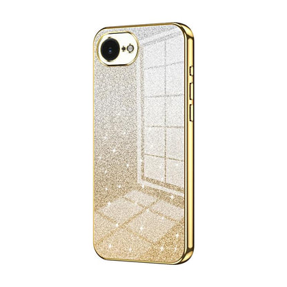 Gradient Glitter Powder Electroplated Phone Case, For iPhone 17e / 16e, For iPhone 17 Pro Max, For iPhone 17 Pro