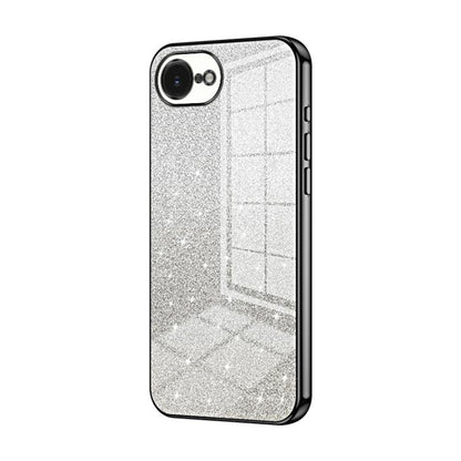Gradient Glitter Powder Electroplated Phone Case, For iPhone 17e / 16e, For iPhone 17 Pro Max, For iPhone 17 Pro