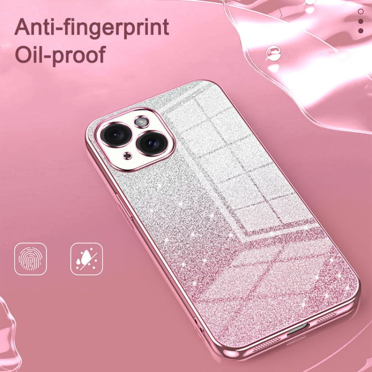 Gradient Glitter Powder Electroplated Phone Case, For iPhone 12, For iPhone 12 Pro Max, For iPhone 12 Pro