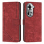 Skin Feel Stripe Pattern Leather Phone Case with Lanyard, For OPPO Reno12 5G Global, For OPPO A3 Pro Global, For OPPO Reno11 5G Global, For OPPO Reno11 Pro Global