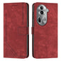 Skin Feel Stripe Pattern Leather Phone Case with Lanyard, For OPPO Reno12 5G Global, For OPPO A3 Pro Global, For OPPO Reno11 5G Global, For OPPO Reno11 Pro Global