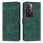 Skin Feel Stripe Pattern Leather Phone Case with Lanyard, For OPPO A5 Pro 5G Global, For OPPO Reno13 Pro Global, For OPPO Reno13 5G Global, For OPPO Reno12 Pro Global