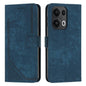 Skin Feel Stripe Pattern Leather Phone Case with Lanyard, For OPPO A5 Pro 5G Global, For OPPO Reno13 Pro Global, For OPPO Reno13 5G Global, For OPPO Reno12 Pro Global