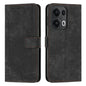Skin Feel Stripe Pattern Leather Phone Case with Lanyard, For OPPO A5 Pro 5G Global, For OPPO Reno13 Pro Global, For OPPO Reno13 5G Global, For OPPO Reno12 Pro Global
