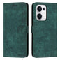 Skin Feel Stripe Pattern Leather Phone Case with Lanyard, For OPPO A5 Pro 5G Global, For OPPO Reno13 Pro Global, For OPPO Reno13 5G Global, For OPPO Reno12 Pro Global