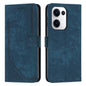 Skin Feel Stripe Pattern Leather Phone Case with Lanyard, For OPPO A5 Pro 5G Global, For OPPO Reno13 Pro Global, For OPPO Reno13 5G Global, For OPPO Reno12 Pro Global