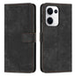 Skin Feel Stripe Pattern Leather Phone Case with Lanyard, For OPPO A5 Pro 5G Global, For OPPO Reno13 Pro Global, For OPPO Reno13 5G Global, For OPPO Reno12 Pro Global