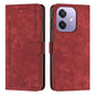 Skin Feel Stripe Pattern Leather Phone Case with Lanyard, For OPPO F31 5G / A6 Pro Global 5G, For OPPO Reno14 Global / Reno14 F 5G, For OPPO A5x 5G Global, For OPPO Reno14 Pro Global