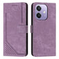 Skin Feel Stripe Pattern Leather Phone Case with Lanyard, For OPPO F31 5G / A6 Pro Global 5G, For OPPO Reno14 Global / Reno14 F 5G, For OPPO A5x 5G Global, For OPPO Reno14 Pro Global