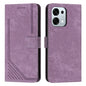Skin Feel Stripe Pattern Leather Phone Case with Lanyard, For OPPO F31 5G / A6 Pro Global 5G, For OPPO Reno14 Global / Reno14 F 5G, For OPPO A5x 5G Global, For OPPO Reno14 Pro Global